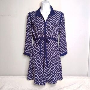 Brooklyn Industries Dress Button Down Long Sleeve Knee Length Midi Womens Small